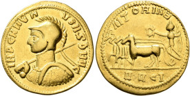 UNCERTAIN GERMANIC TRIBES, Aurum Barbarorum. Late 3rd-early 4th centuries. 'Aureus' (Gold, 21 mm, 4.80 g, 12 h), 'Probus Group A'. Imitating Probus, 2...