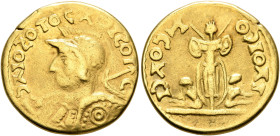 UNCERTAIN GERMANIC TRIBES, Aurum Barbarorum. Late 3rd-early 4th centuries. 'Aureus' (Gold, 20 mm, 5.99 g, 1 h), 'Probus Group'. Imitating Probus, 276-...