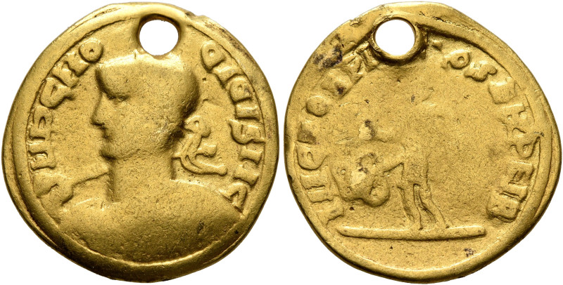 UNCERTAIN GERMANIC TRIBES, Aurum Barbarorum. 'Aureus' (Gold, 20 mm, 5.40 g, 12 h...