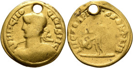 UNCERTAIN GERMANIC TRIBES, Aurum Barbarorum. 'Aureus' (Gold, 20 mm, 5.40 g, 12 h), 'Probus Group F'. Imitating Probus, 276-282. UDCMO OIOISIIC Laureat...