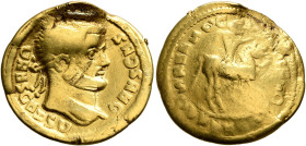 UNCERTAIN GERMANIC TRIBES, Aurum Barbarorum. Late 3rd-early 4th centuries. 'Aureus' (Gold, 22 mm, 6.08 g, 11 h), 'Tetrarchic Adventus Group C'. Imitat...