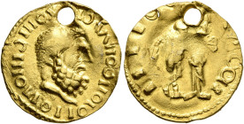 UNCERTAIN GERMANIC TRIBES, Aurum Barbarorum. Late 3rd-early 4th centuries. 'Aureus' (Gold, 18 mm, 2.76 g, 12 h), ‘Provincial Group’. Imitating a pseud...