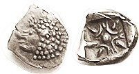 MILETOS, 1/12 Stater, 6th cent BC, Lion forepart, head left/ star pattern in squ...