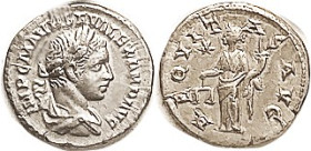 SEVERUS ALEXANDER, Den., AEQVITAS AVG, Aequitas stg l, star in field; scarce Eastern mint issue; EF, perfectly centered, well struck tho lgnds a bit c...