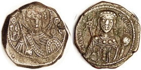 MANUEL I, Tetart, S1975; VF-EF, brown patina, obv off-ctr with sl rough patina at top, otherwise strong detail both sides, the rev well centered with ...