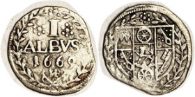 GERMANY, Mainz, Ar Albus, 1669, 17 mm, VF, short of flan at one edge, otherwise bold & nice.
