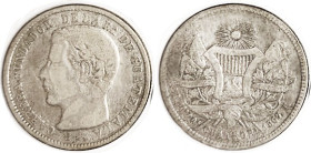 GUATEMALA, 4 Reales 1867, VG-F.