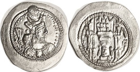 Varhran V, 420-38, Shiz mint, Choice Mint State, well struck for this with a particularly good rev; Bright lustrous silver. Ex Pars Coins as Choice FD...