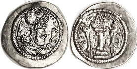 Peroz, 457-84, crown with wings; Darabgird, EF, strong strike with particularly good rev; bright silver. (A VF, same type & mint, brought $381, CNG eA...