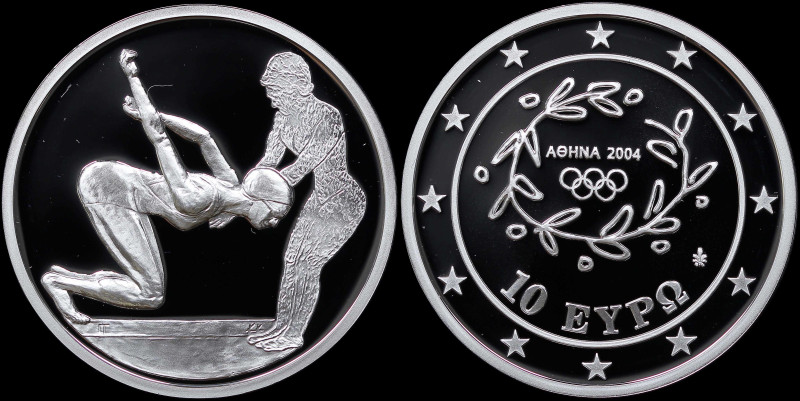 GREECE: 10 Euro (ND 2003) in silver (0,925) commemorating the Athens 2004 Olympi...