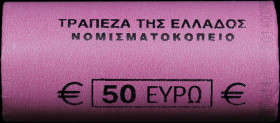 GREECE: 25x 2 Euro (2014) in bi-metal commemorating the 150th Anniversary of the Union of the Ionian Islands with Greece. Inside official roll from th...