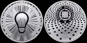 GREECE: 6 Euro (2015) in silver (0,925) commemorating the International year of light and light-based technologies. A lamp at center with rays of ligh...