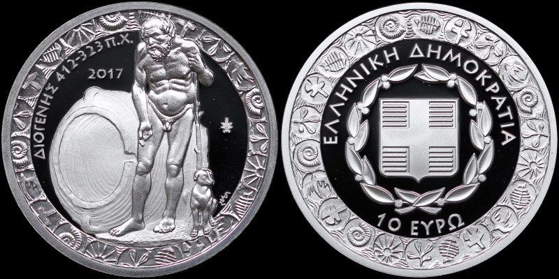 GREECE: 10 Euro (2017) in silver (0,925) commemorating the Greek culture / Philo...