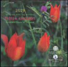 GREECE: 5 Euro (2019) in alloy of copper, zinc and nickel commemorating the Endemic Flora of Greece - Tulipa Goulimyi. Inside official blister issued ...