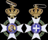 GREECE: Order of the Redeemer (2nd type) (1863-1975). Commander gold cross. Without ribbon. Manufactured by Pomonis. Extremely Fine.