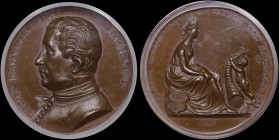 GREECE: Bronze medal {1825 (1836)} from the collection of medals that were engraved by Konrad Lange. Georgios Kountouriotis on obverse. Scene featurin...