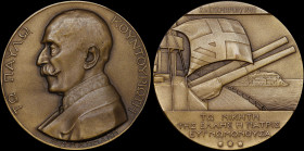 GREECE: Bronze medal commemorating the naval battle of Elli (1912). Admiral Pavlos Kountouriotis with the inscription "ΤΩ ΠΑΥΛΩ ΚΟΥΝΤΟΥΡΙΩΤΗ" on obver...