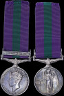 GREAT BRITAIN: General Service Medal / Palestine 1945-48. It was awarded to the Royal Air Force Chaplain Pearman (No.630033) (written on the edge) for...