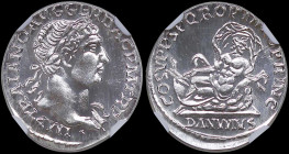 ROMANIA: Medal in silver (0,999) commemorating the Dacia Romanization 1900th Anniversary. Portrait of Laure facing right and inscription "Hadrianus Au...