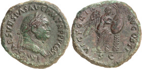 (71 d.C.). Vespasiano. Sestercio. (Spink 2344 var) (Co. 621) (RIC. 216). 26,22 g. MBC+.