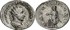 (253 d.C.). Volusiano. Antoniniano. (Spink 9763) (S. 94) (RIC. 141). 2,79 g. MBC-.