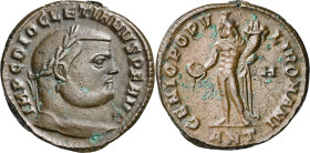 (299-300 d.C.). Diocleciano. Antioquía. Follis. (Spink 12796) (Co. 101) (RIC. 52a). Oxidaciones. 9,55 g. EBC-/MBC+.