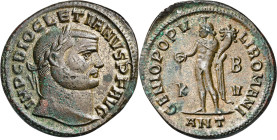 (300-301 d.C.). Diocleciano. Antioquía. Follis. (Spink 12797) (Co. 101) (RIC. 54a). Leves oxidaciones. 9,36 g. EBC.