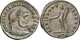 (297-298 d.C.). Maximiano Hércules. Heraclea. Follis. (Spink 13265) (Co. 184) (RIC. 19b). 10,45 g. EBC-.
