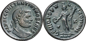(294-295 d.C.). Constancio I, Cloro. Antioquía. Follis. (Spink 14064) (Co. 89) (RIC. 45a). 9,80 g. EBC.