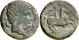 Iltirda (Lleida). As uncial. (FAB. 1461) (ACIP. 1245). Muy escasa. 28,27 g. MBC-/BC+.