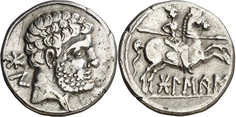 Bolscan (Huesca). Denario. (FAB. 1911) (ACIP. 1417). 3,72 g. MBC+.