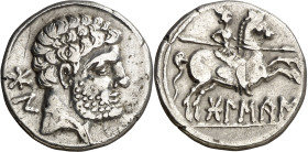 Bolscan (Huesca). Denario. (FAB. 1911) (ACIP. 1417). 3,72 g. MBC+.