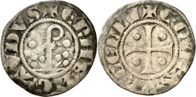Comtat d'Urgell. Ermengol X (1267-1314). Agramunt. Diner. (Cru.V.S. 128) (Cru.C.G. 1945) (Balaguer 133.2, mismo ejemplar). 0,65 g. MBC-.