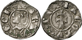 Jaume II (1291-1327). Zaragoza. Dinero jaqués. (Cru.V.S. 364) (Cru.C.G. 2182). 1 g. MBC.