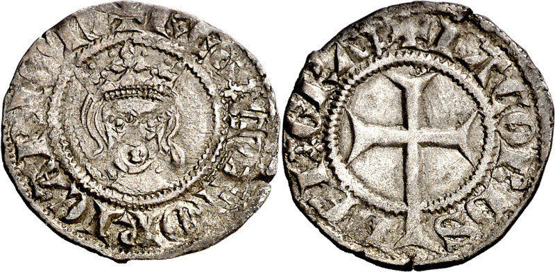 Jaume II de Mallorca (1276-1285 / 1298-1311). Mallorca. Diner. (Cru.V.S. 542) (C...
