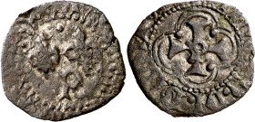 Lluís XI de França (1463-1467 / 1473-1483). Perpinyà. Patac. (Cru.V.S. 928) (Cru.C.G. 3051). Ex Áureo 20/10/1999, nº 1359. 0,56 g. MBC-/MBC.