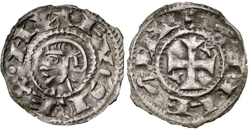 Alfonso VIII (1158-1214). Taller itinerante de Batalla. Dinero. (AB. 23.1, como ...