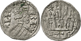 Alfonso VIII (1158-1214). Burgos. Dinero. (AB. 195). 0,89 g. MBC.
