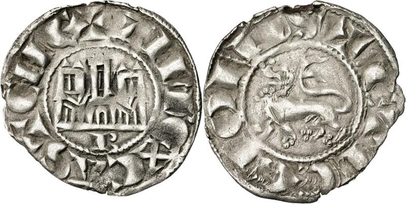 Alfonso X (1252-1284). Burgos. Dinero prieto. (AB. 248, como pepión). Cospel alg...