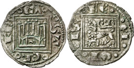 Alfonso X (1252-1284). Taller indeterminado (Burgos, Sevilla o Murcia). Pugesa. (AB. 288.3, como óbolo). 0,48 g. MBC+.