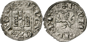 Alfonso XI (1312-1350). Burgos. Novén. (AB. 355.4). 0,80 g. MBC/MBC+.