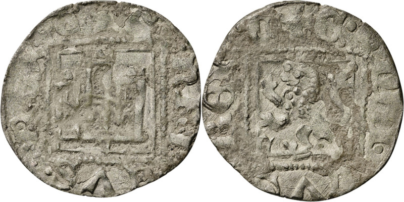 Enrique II (1368-1379). Zamora. Novén. (AB. 501.3 var). 0,86 g. MBC-.
