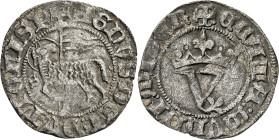 Juan I (1379-1390). Sevilla. Blanca del Agnus Dei. (AB. 555.2). 1,59 g. MBC.