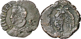 (1631-1633). Felipe IV. Nápoles. S. 1 tornese. (Vti. tipo 42) (MIR. 268). 5,10 g. BC+.