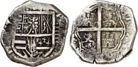 s/d. Felipe IV. Toledo. 4 reales. (AC. Tipo 293). 13,60 g. (MBC-).