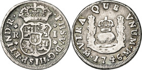 1746. Felipe V. México. M. 1 real. (AC. 524). Columnario. 3,25 g. MBC-/BC+.