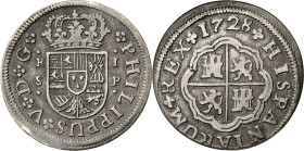 1728. Felipe IV. Sevilla. P. 1 real. (AC. 650). 2,70 g. MBC-.