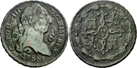 1788. Carlos III. Segovia. 8 maravedís. (AC. 85). 11,09 g. MBC/MBC+.