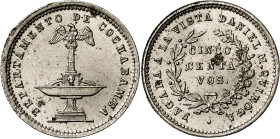 Bolivia. s/d. Cochamba. Daniel M. Quiroga. 5 centavos. CU-NI. 1,81 g. MBC+.