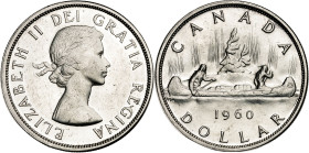 Canadá. 1960. Isabel II. 1 dólar. (KM. 54). AG. 23,47 g. EBC+.